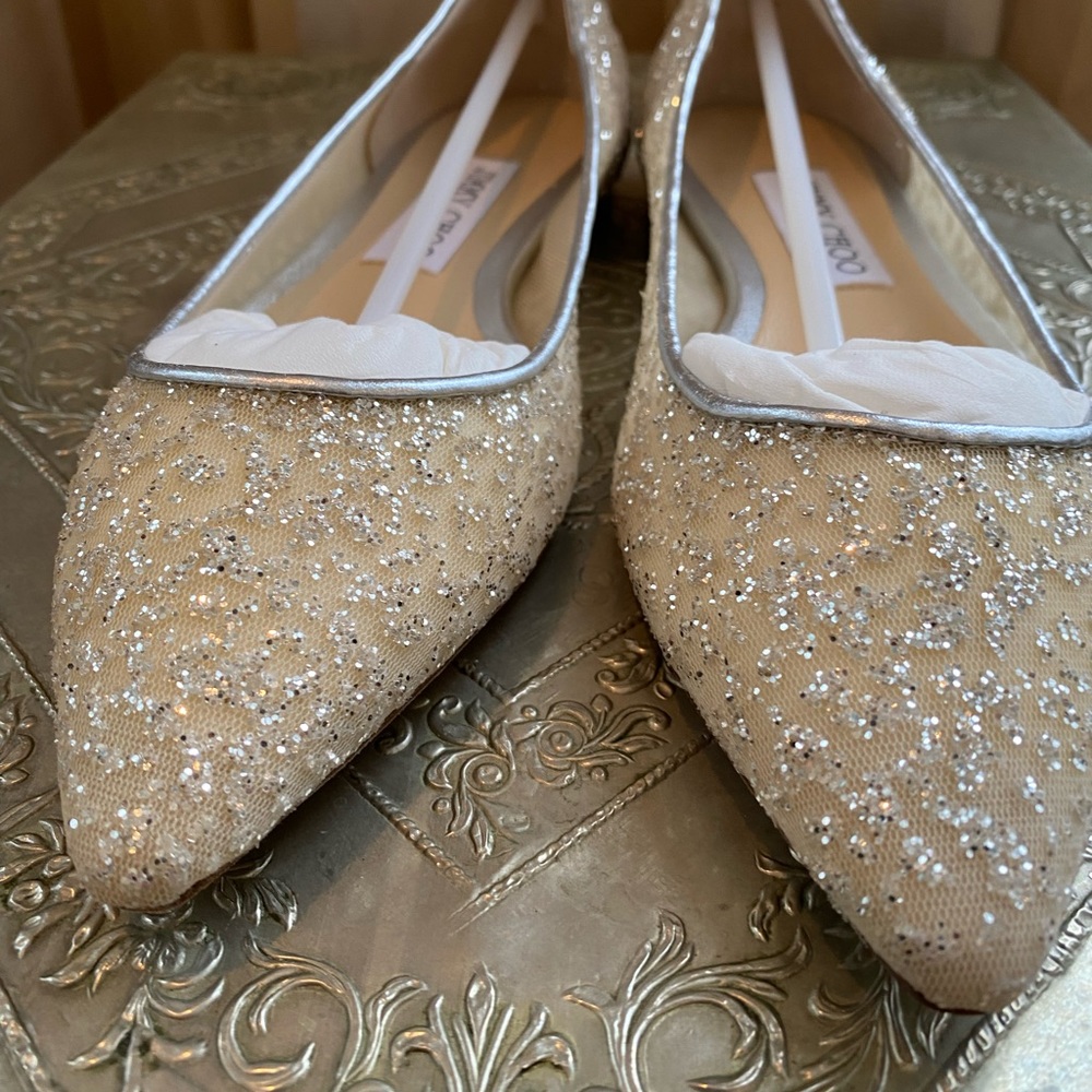 Brand new Jimmy Choo Romy flats. Size 37. - Picture 4 of 7